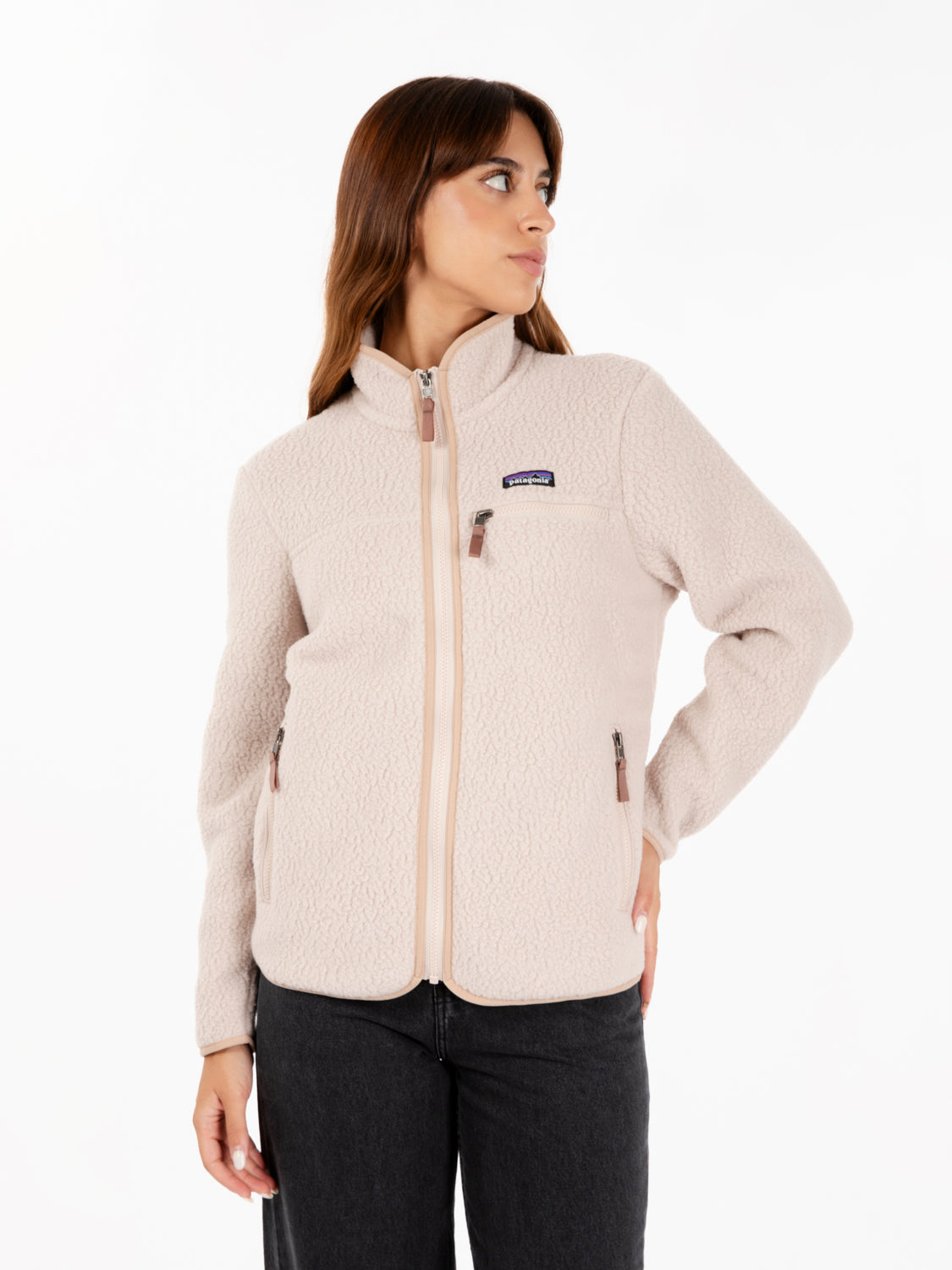 W's retro pile Jacket rosa