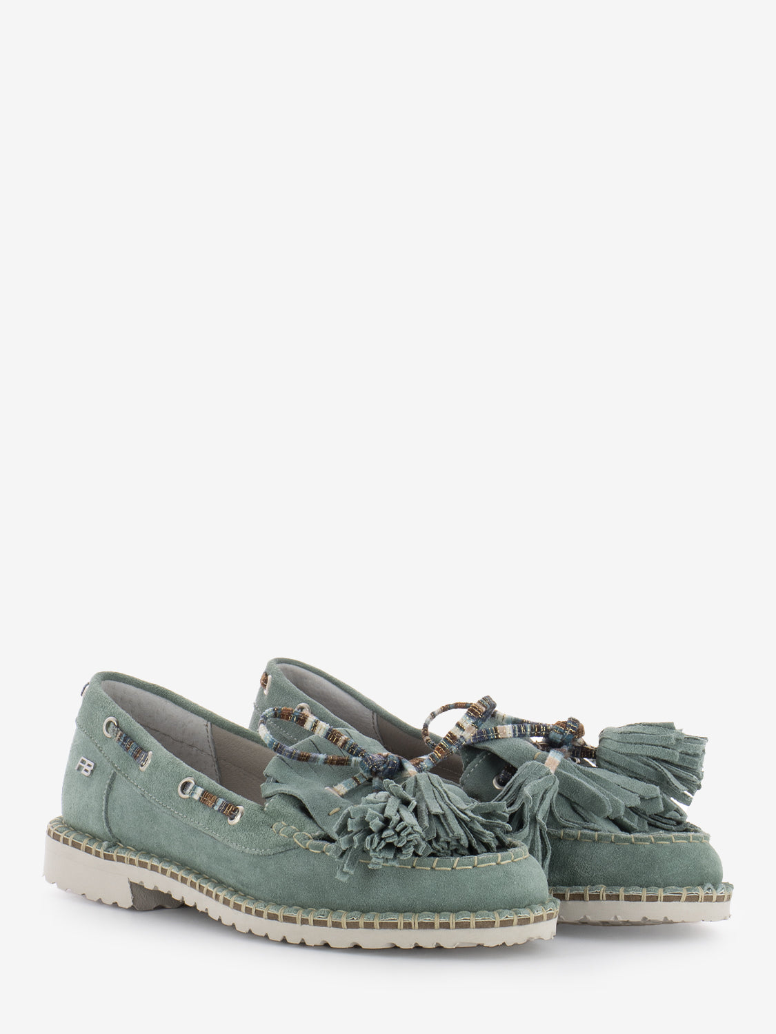 Mae suede river moccasins