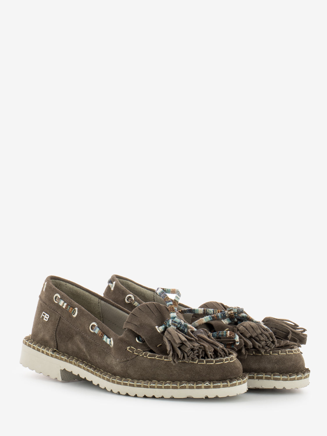 Mae suede taupe moccasins