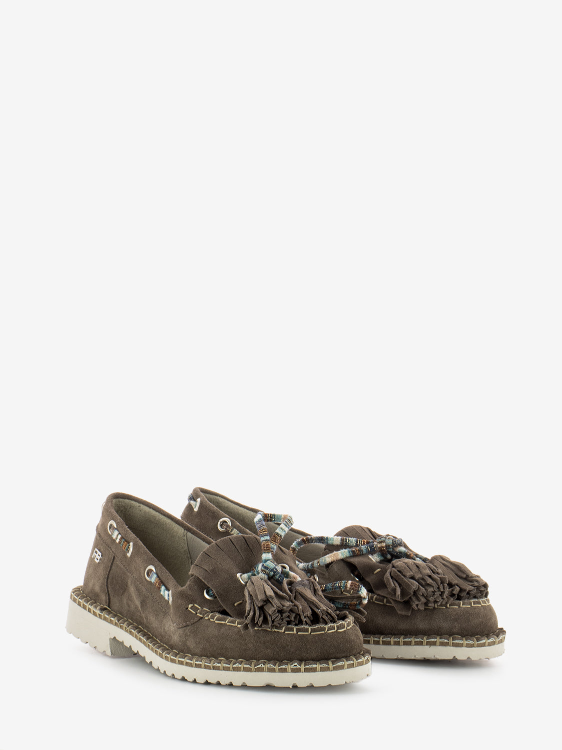 Mae suede taupe moccasins