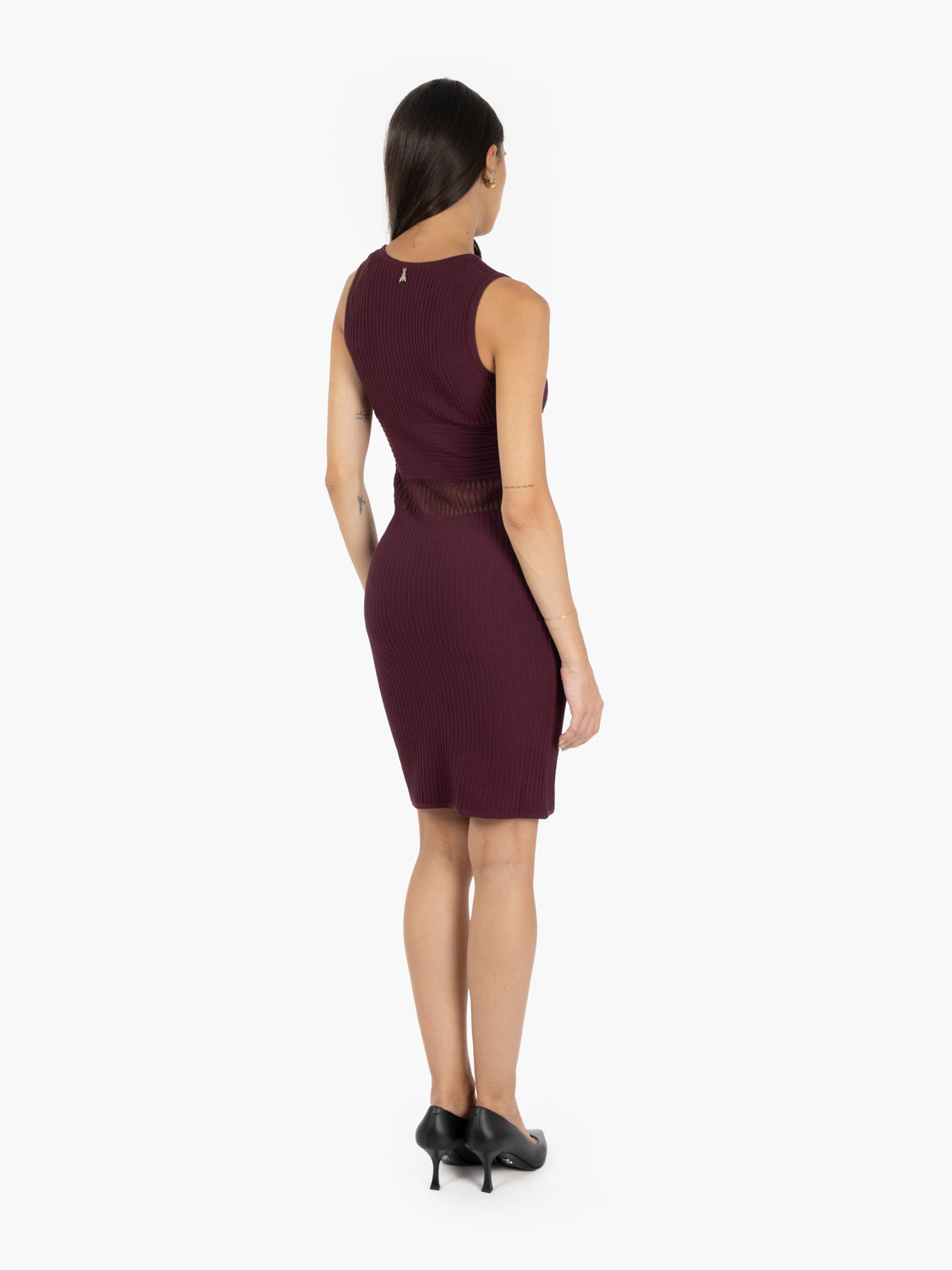 Abito corto smanicato purple