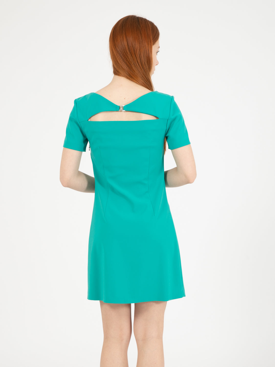 Abito maniche corte illusion green