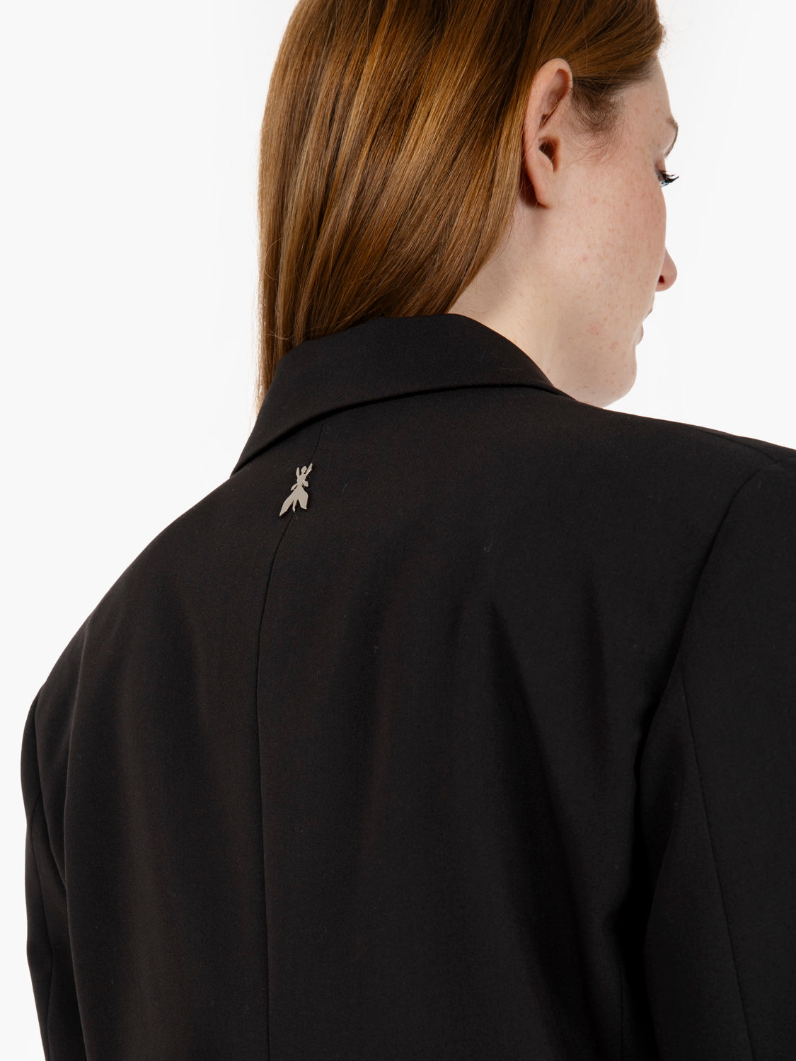 Blazer taglio maschile doppiopetto nero