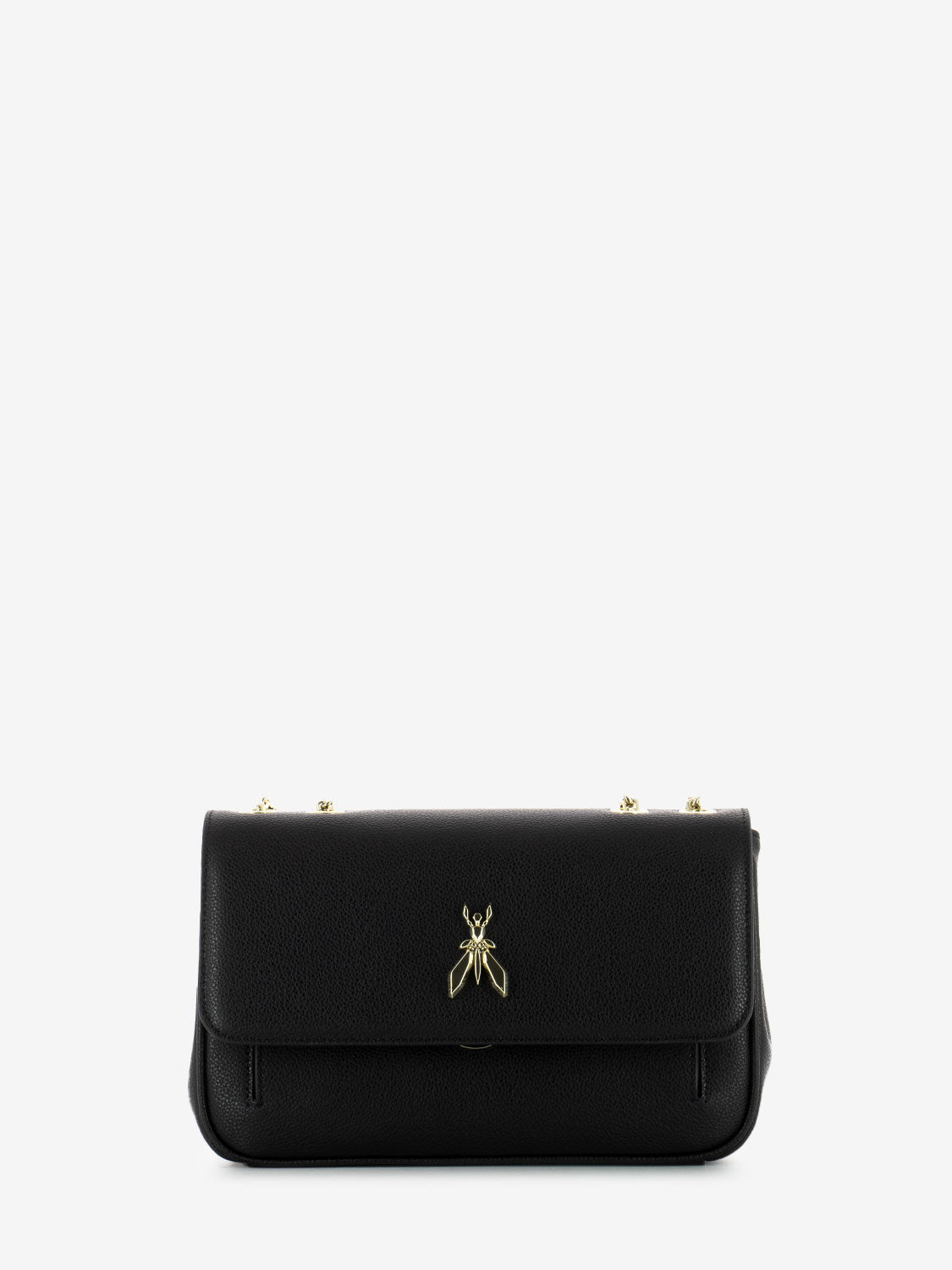 Borsa a spalla black / light gold