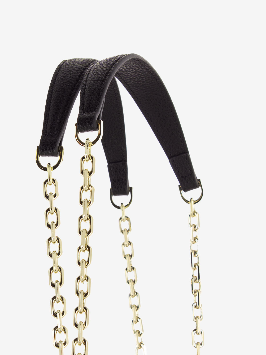 Borsa a spalla black / light gold