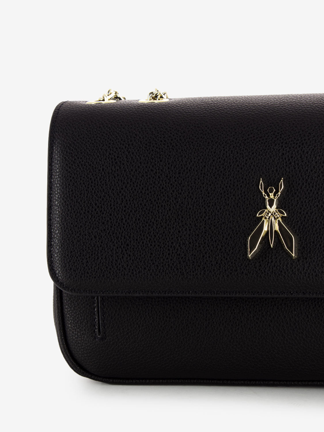 Borsa a spalla black / light gold