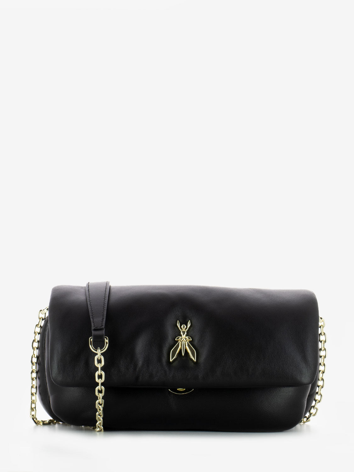 Winter black crossbody bag
