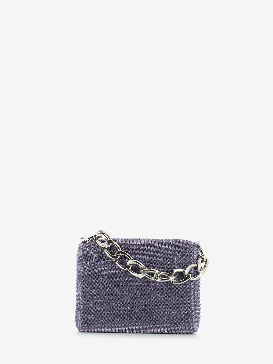 Borsa maxichain strass mineral violet crystal