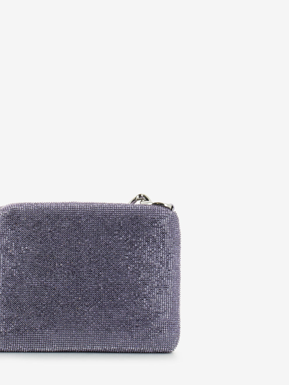 Borsa maxichain strass mineral violet crystal