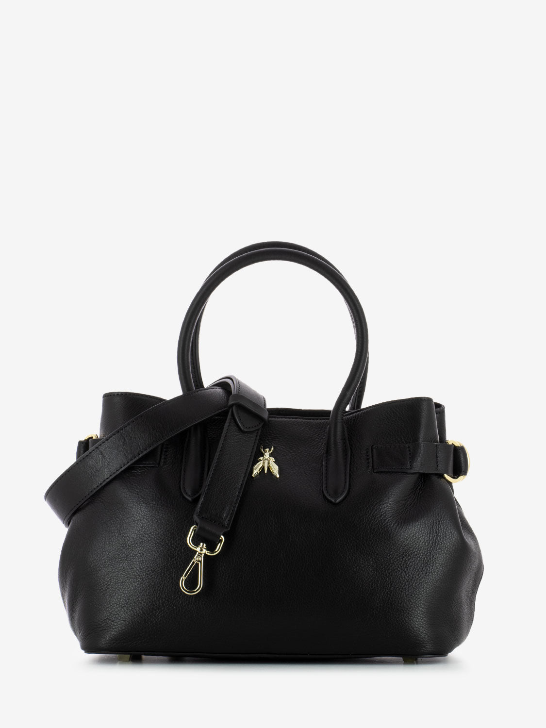 Borsa media in pelle black