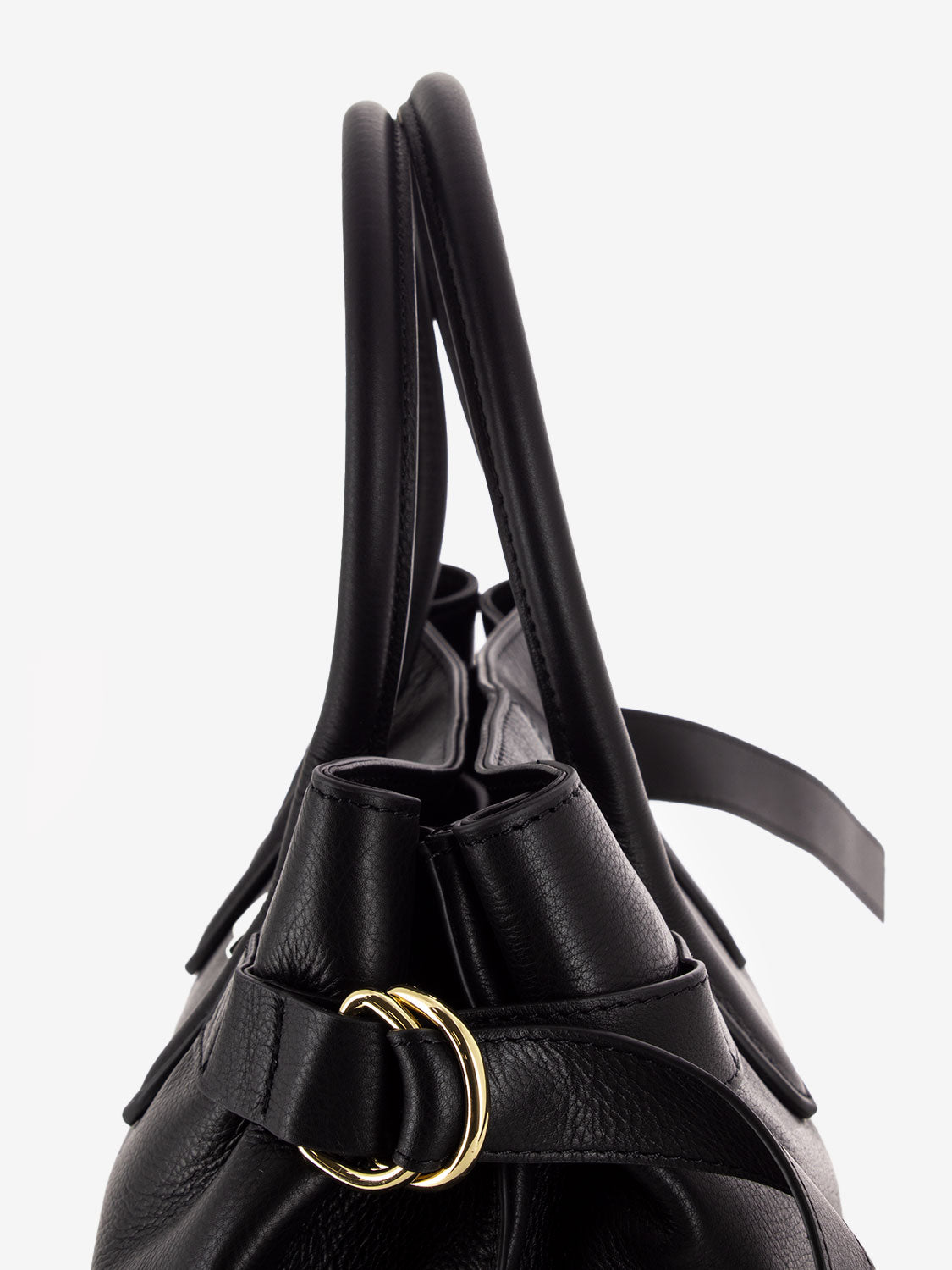 Borsa media in pelle black