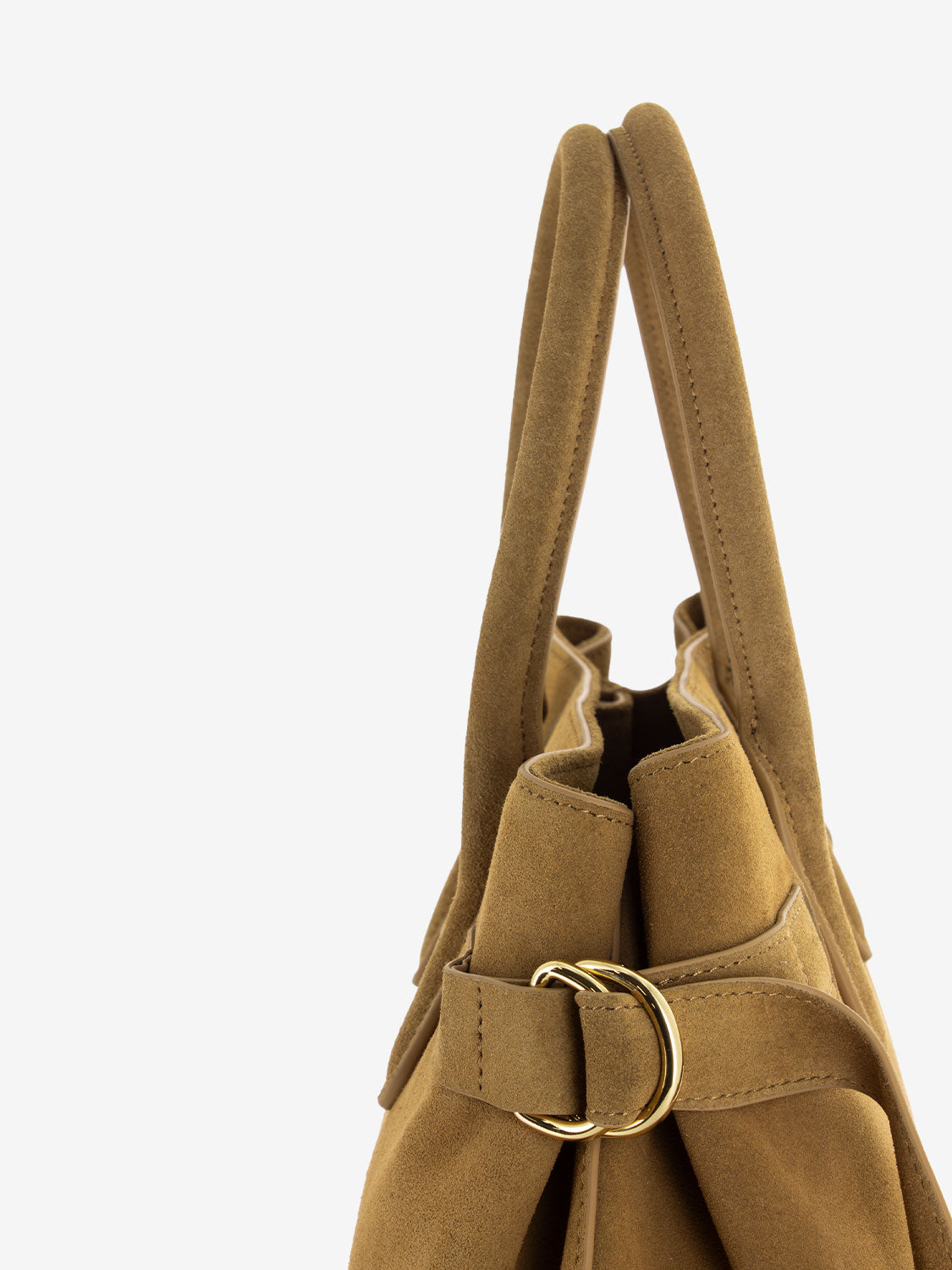 Borsa media in suede natural