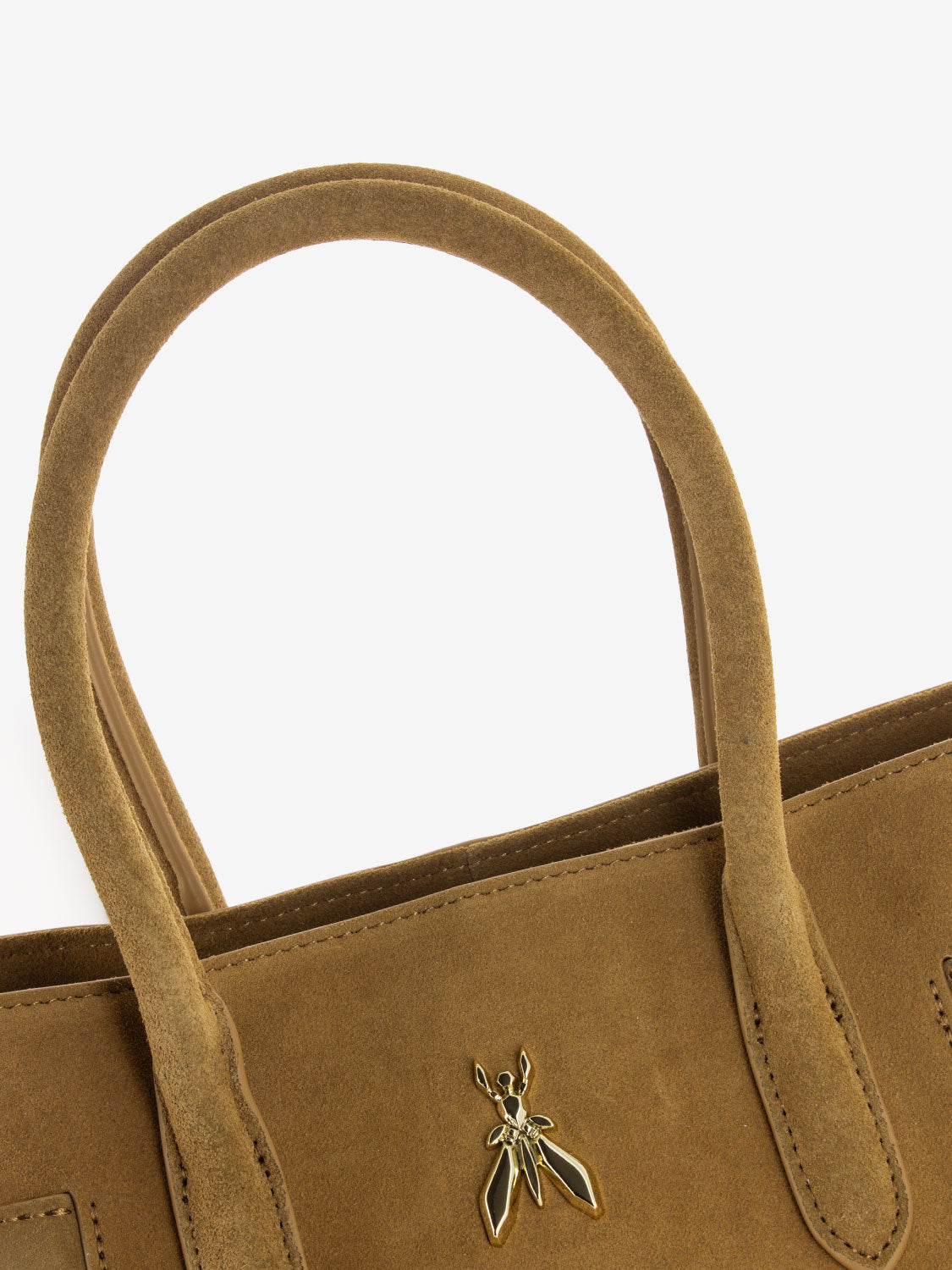 Borsa media in suede natural
