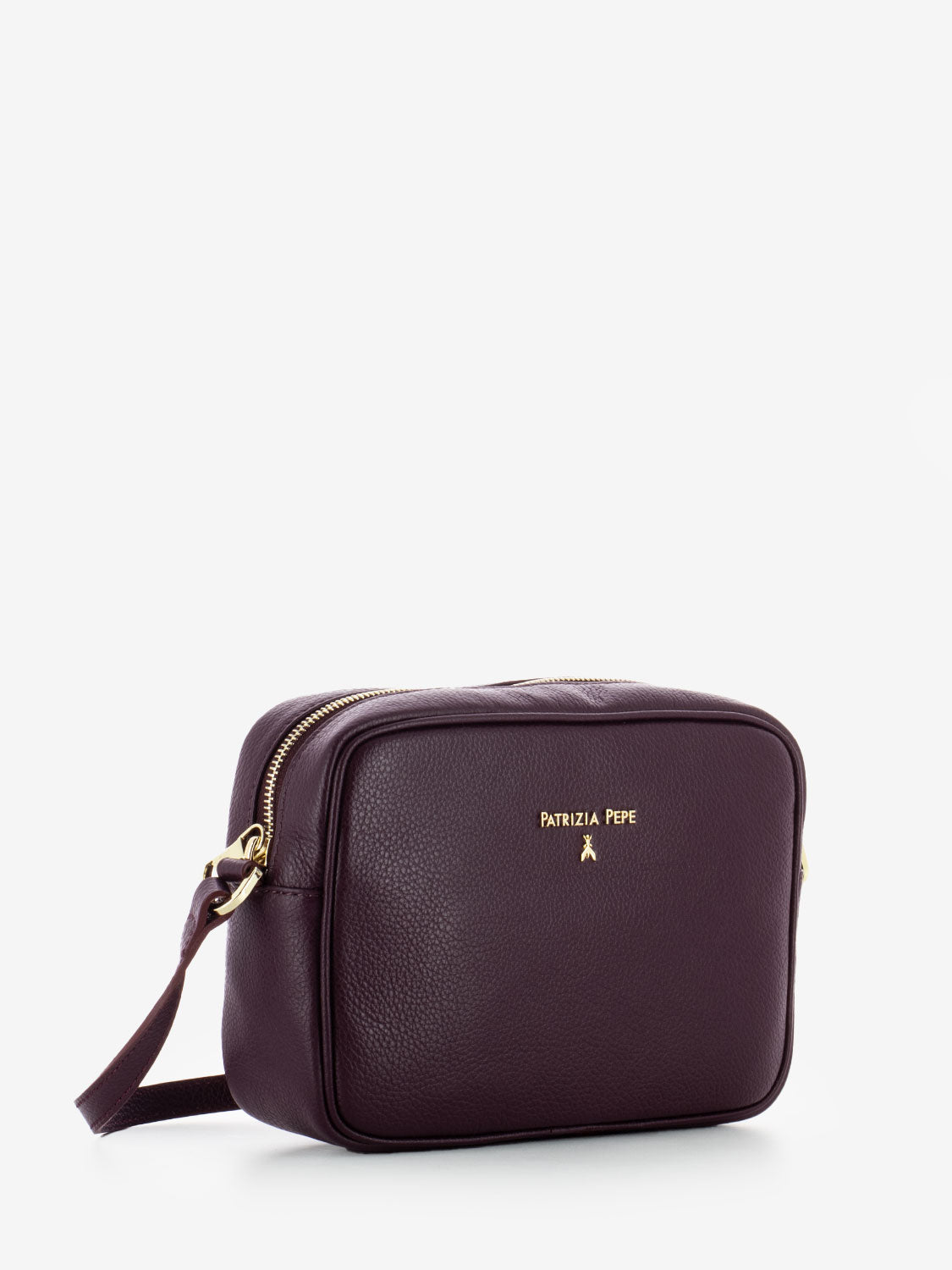 Camera bag in pelle bordeaux