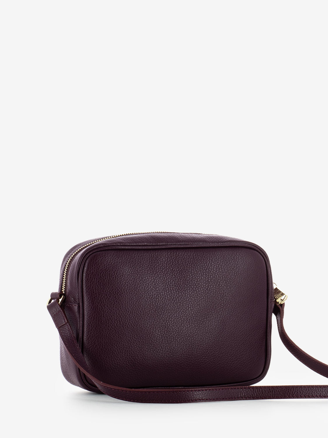 Camera bag in pelle bordeaux