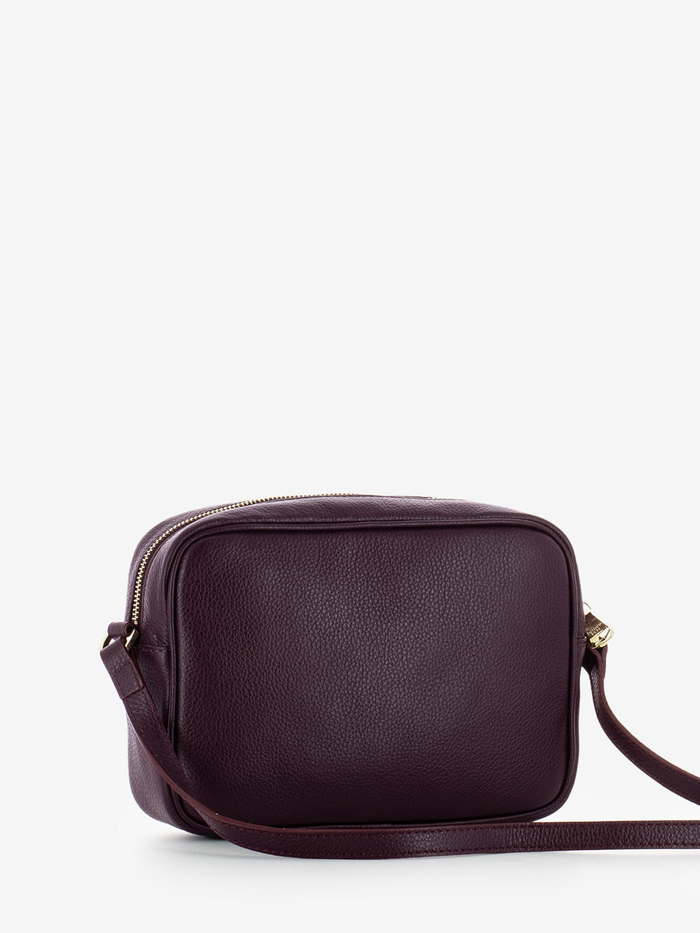 Camera bag in pelle bordeaux