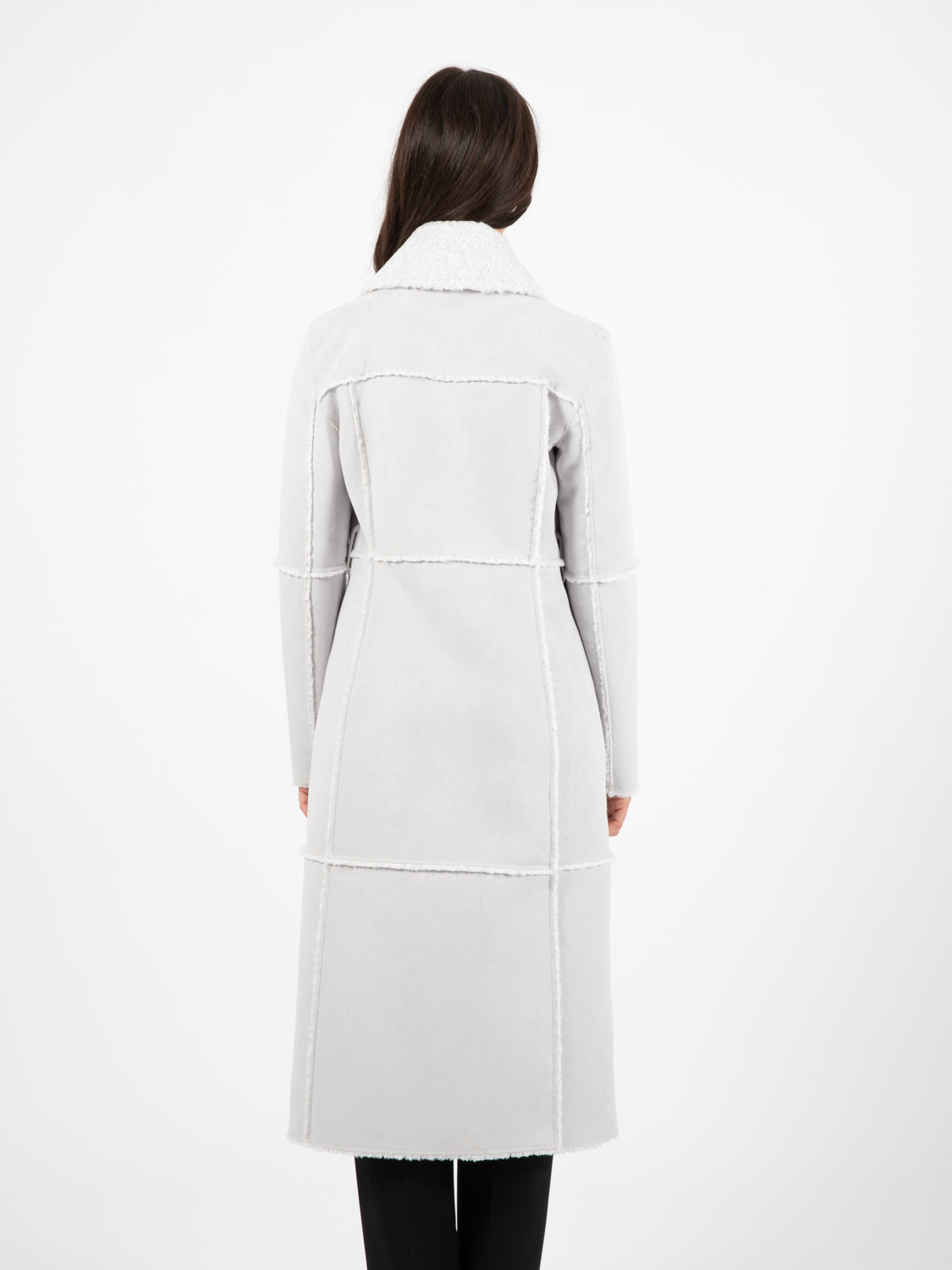 Cappotto doppio petto double face eldorado white