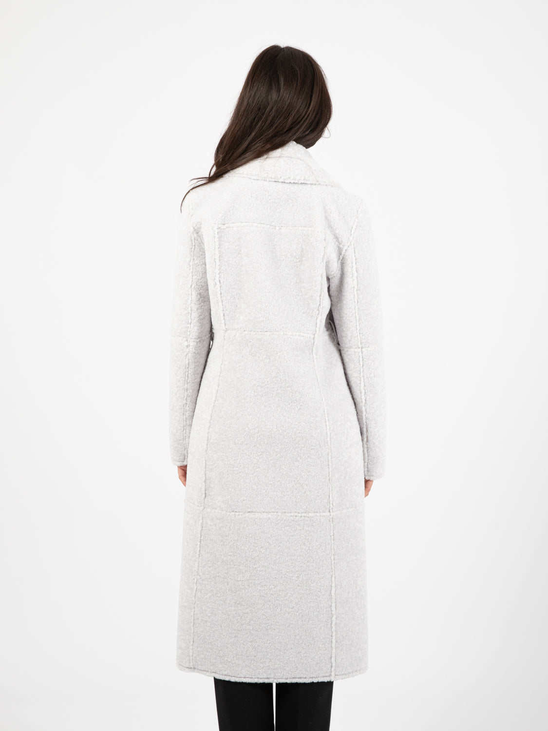 Cappotto doppio petto double face eldorado white