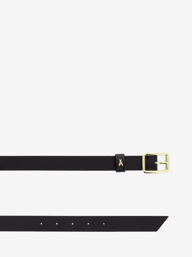 PATRIZIA PEPE - Cintura logo fly black / light gold