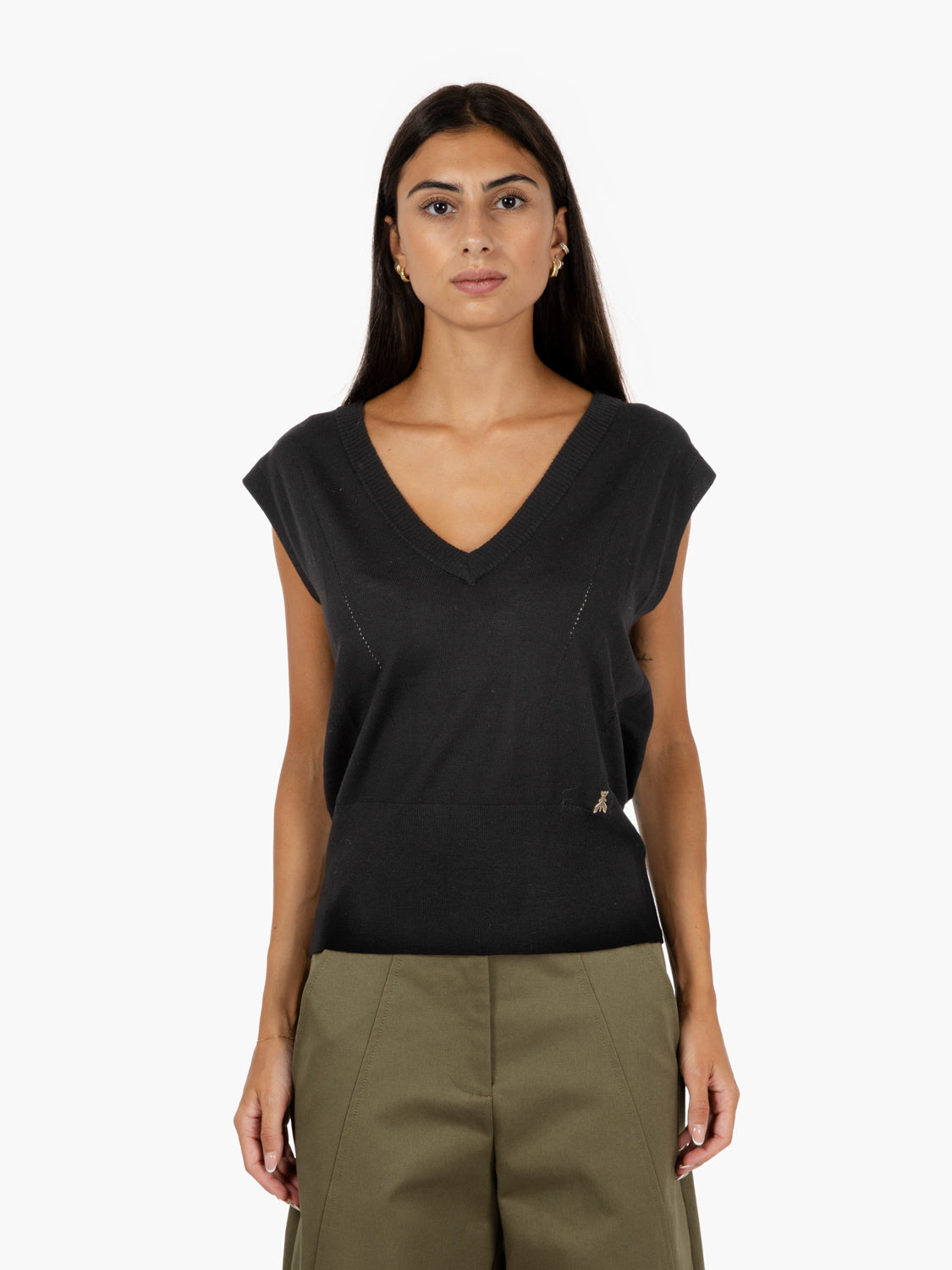 Gilet in maglia nero