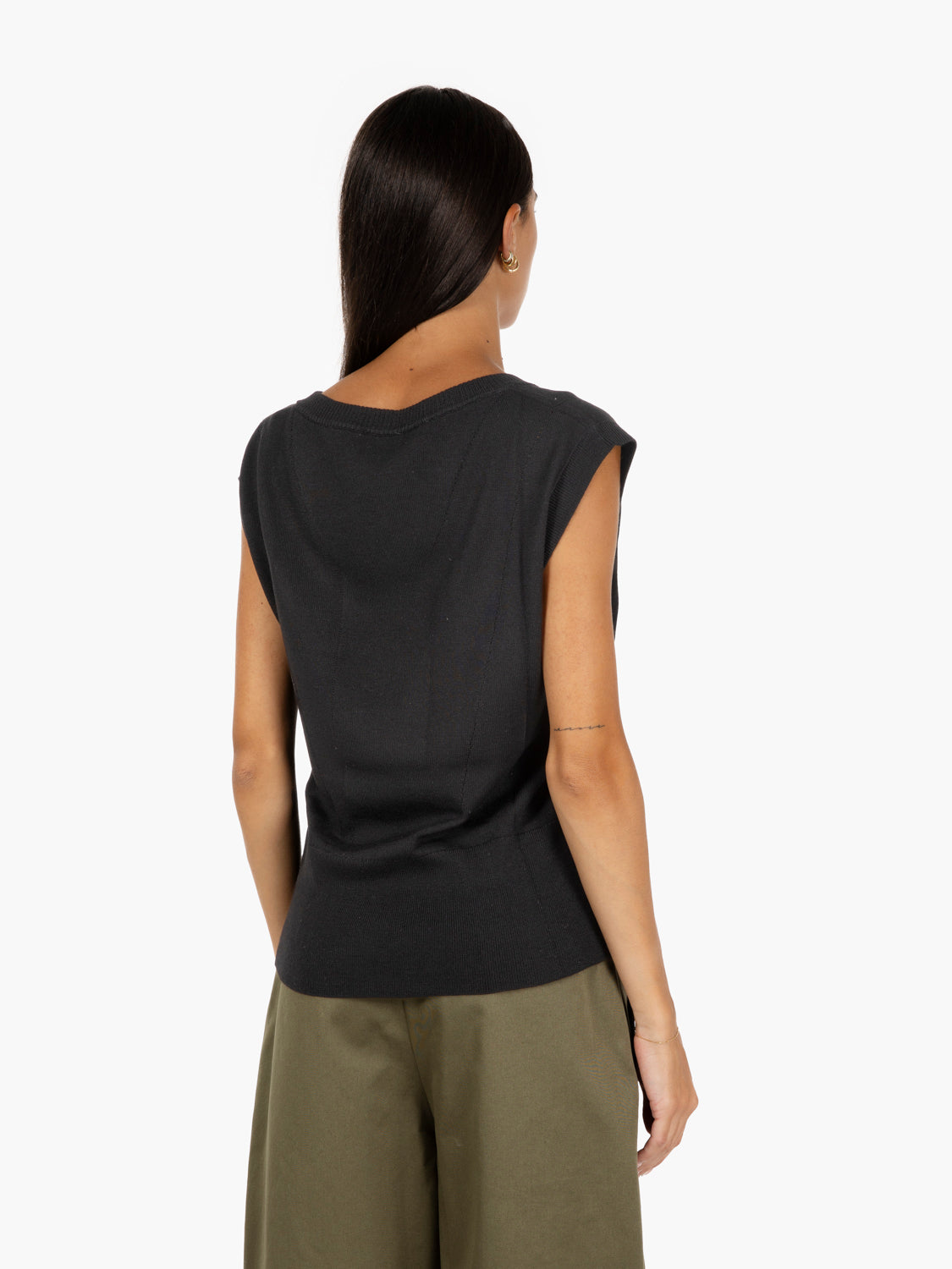 Gilet in maglia nero