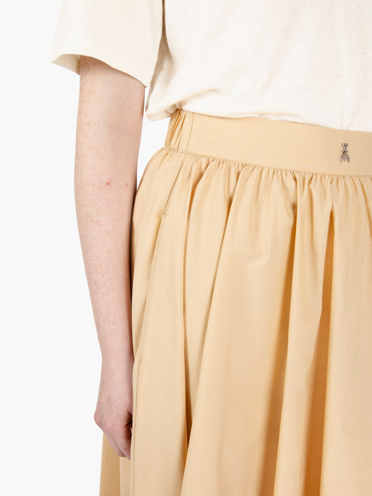 PATRIZIA PEPE - Gonna midi a ruota beige