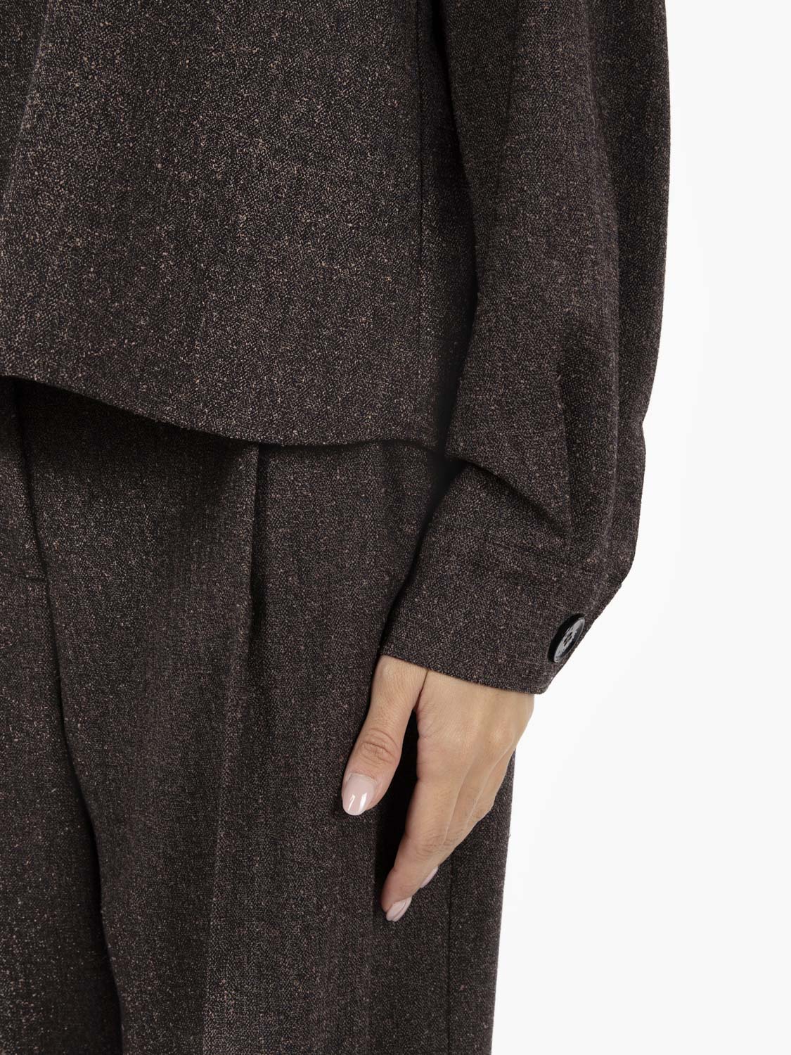 Maglia a collo alto warm beige
