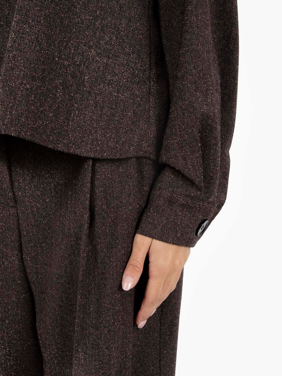 Maglia a collo alto warm beige