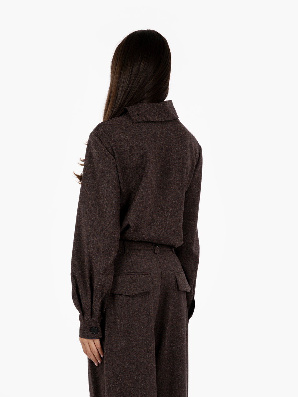 Maglia a collo alto warm beige