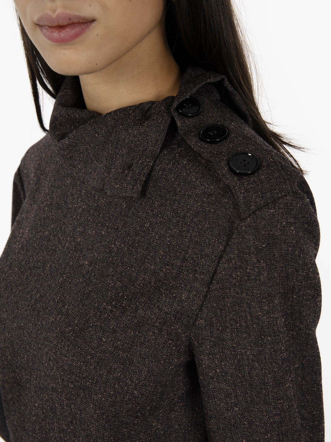 Maglia a collo alto warm beige