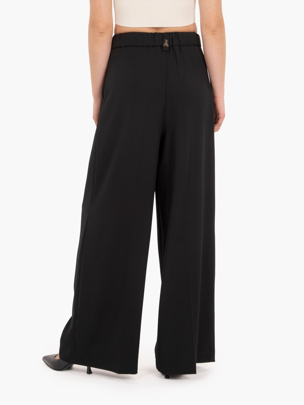 Black Stretch Palazzo Pants