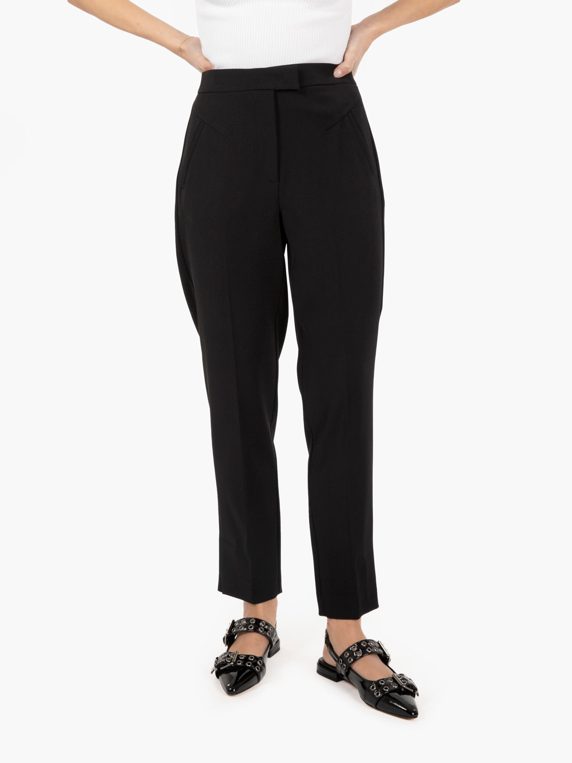 Pantaloni slim fit neri