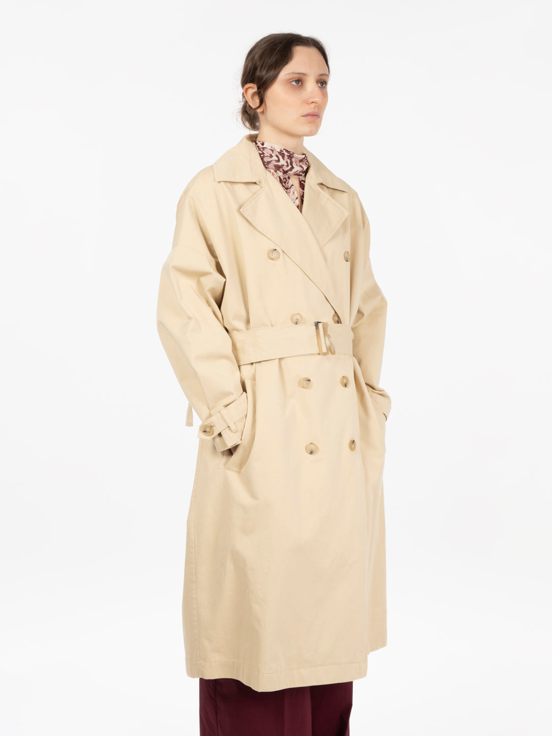 Trench over desert beige