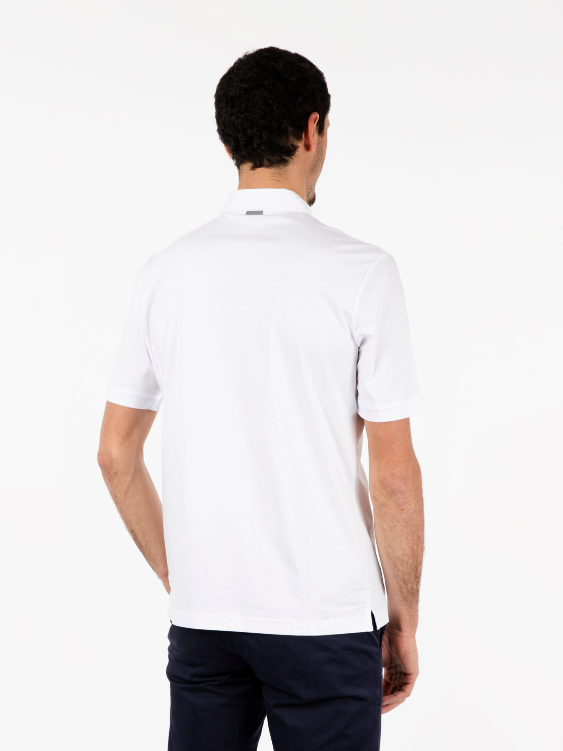 Polo maniche corte bianco