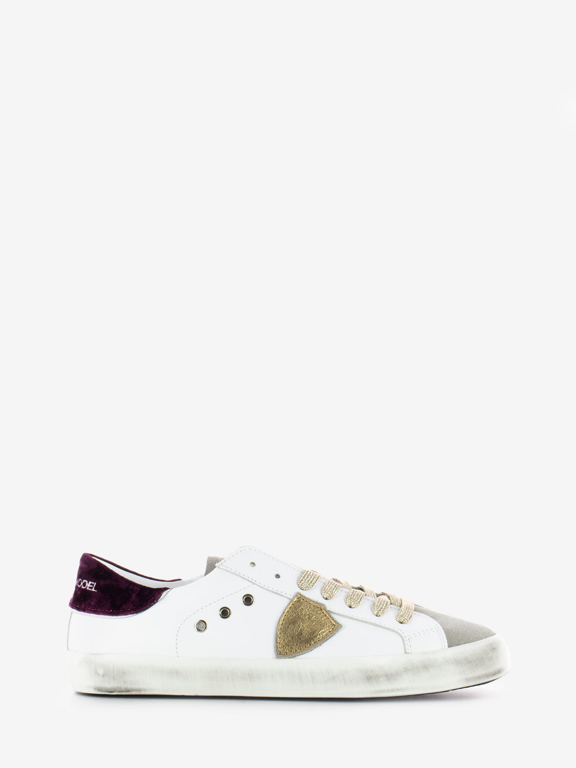 Prsx logo velvet white / grey / dark red / silver