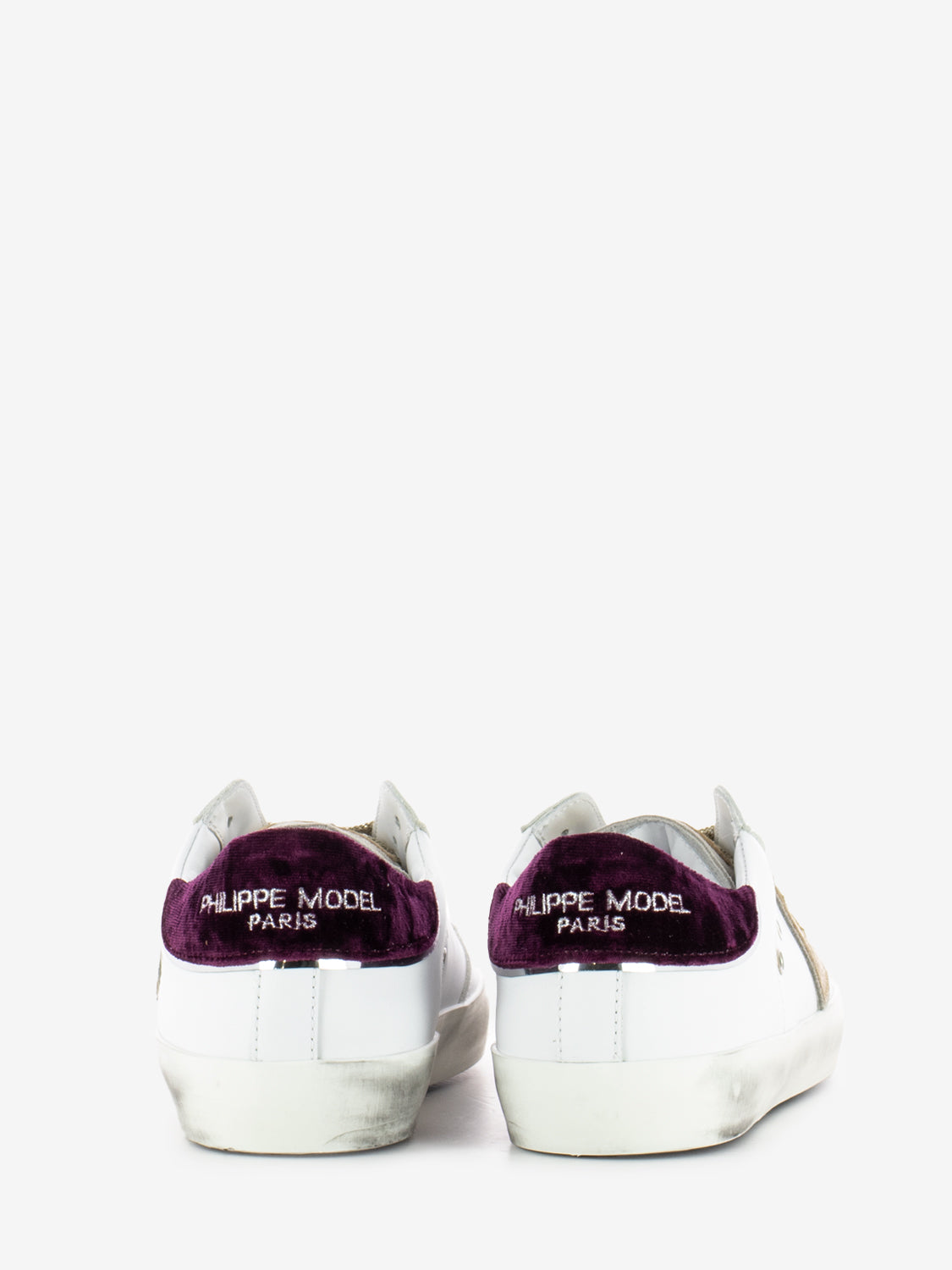Prsx logo velvet white / grey / dark red / silver