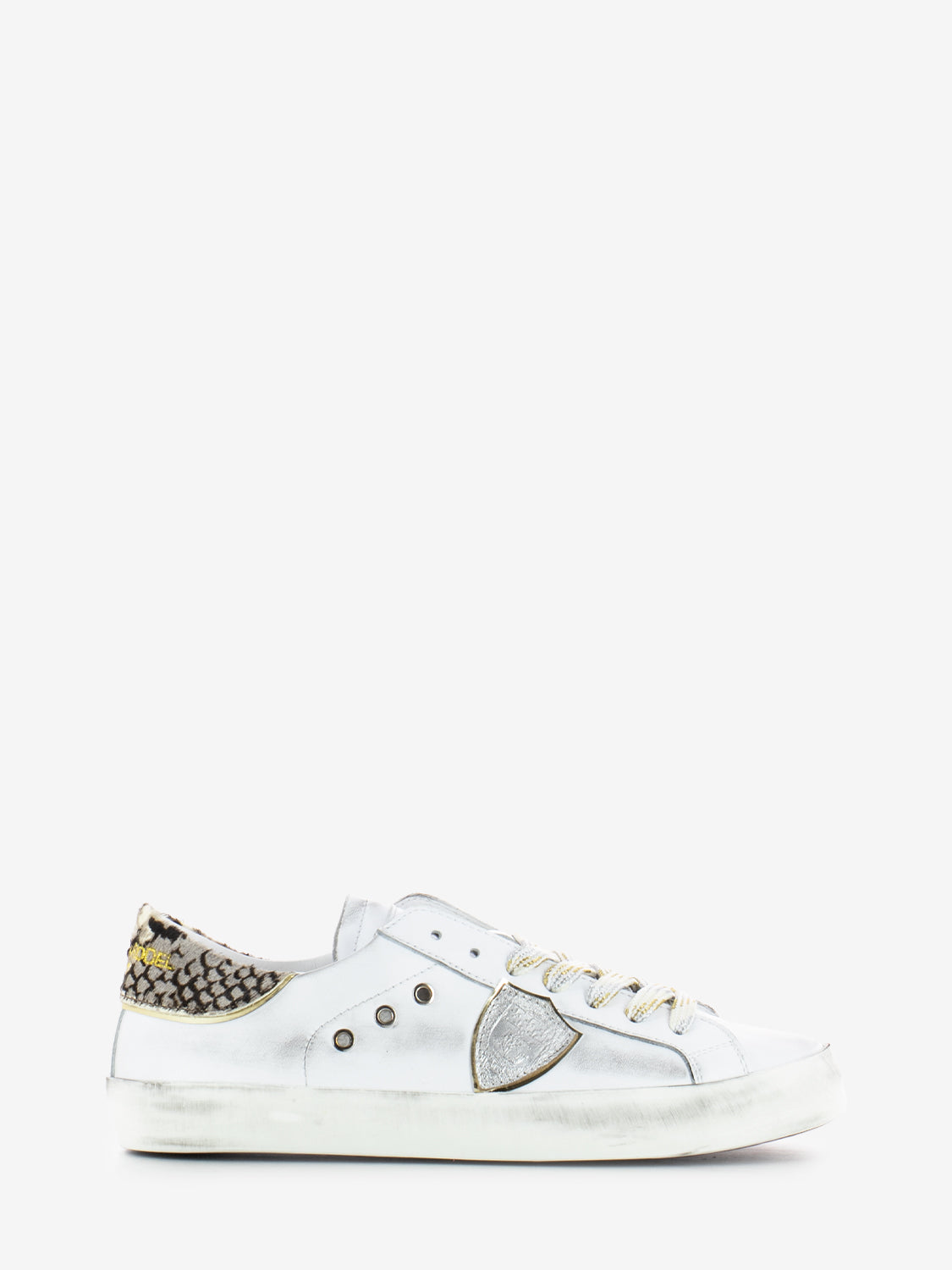 Sneakers Prsx bianche / oro / argento