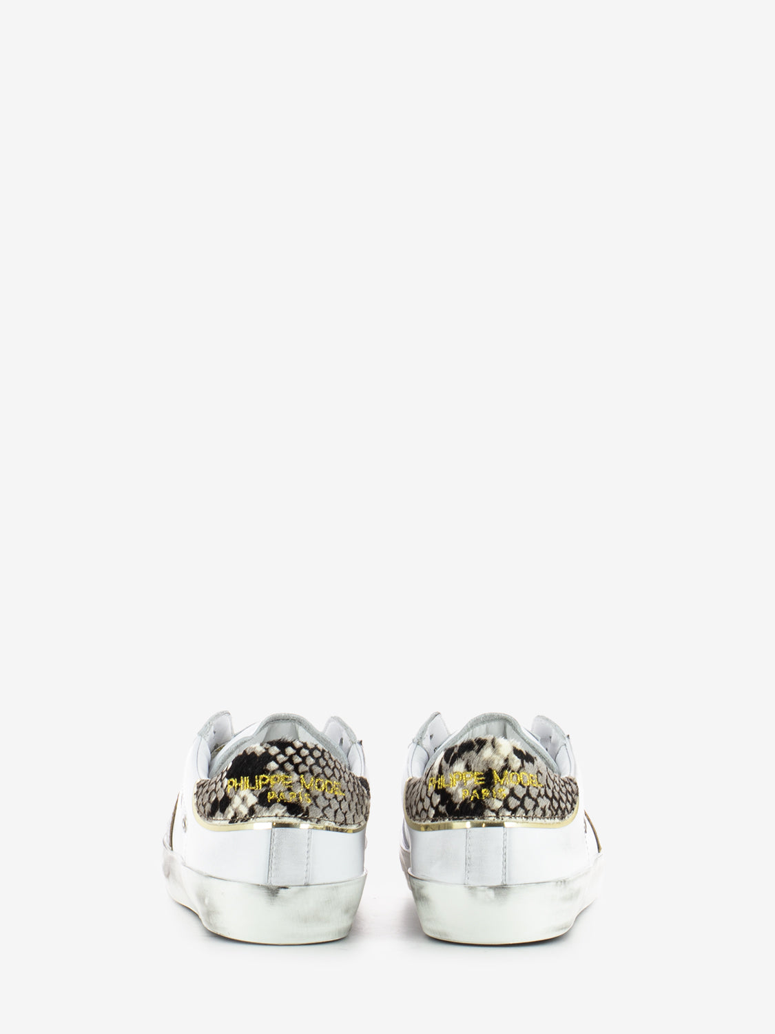 Sneakers Prsx bianche / oro / argento