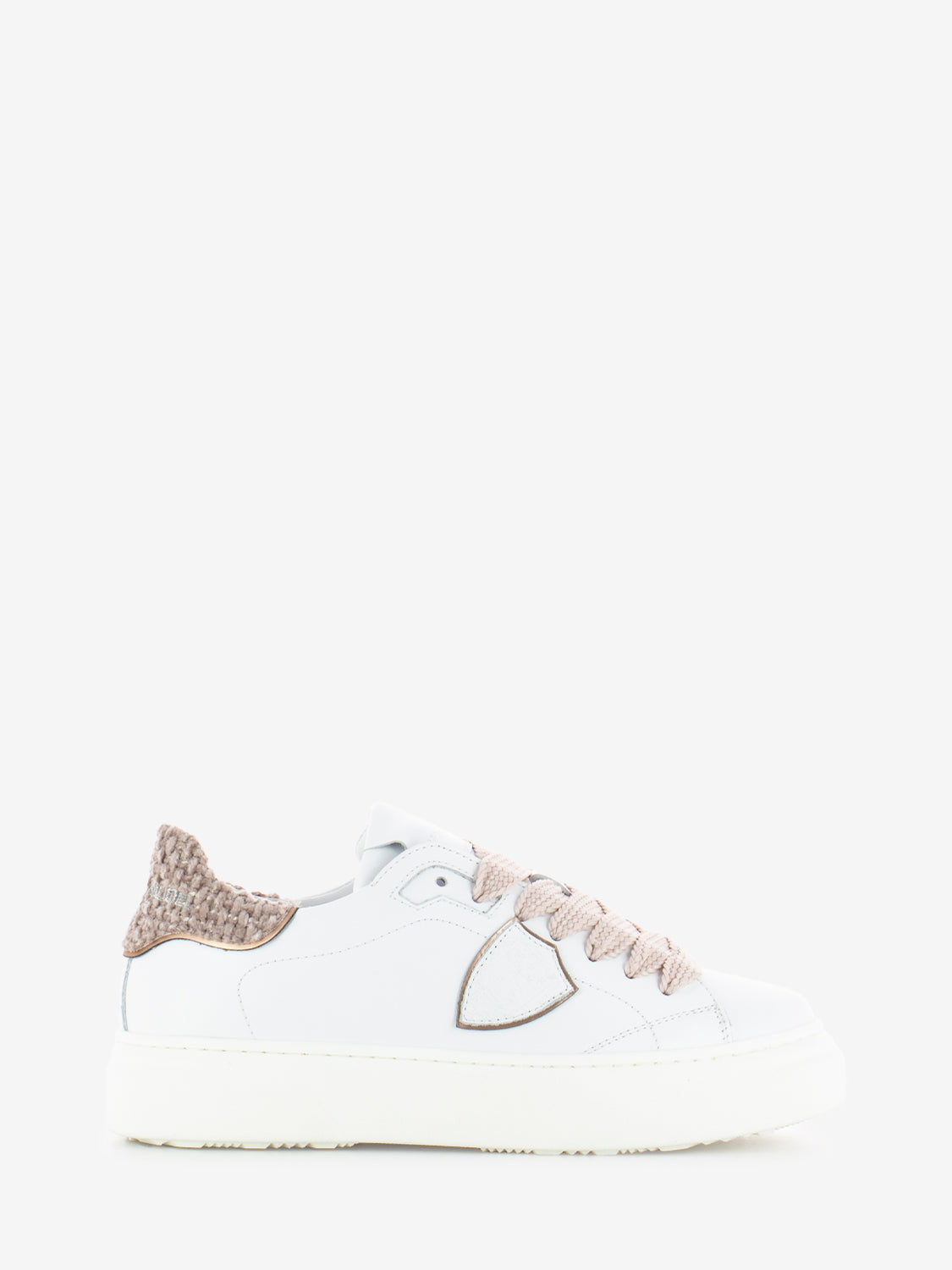 Sneakers Temple bianche e rosa