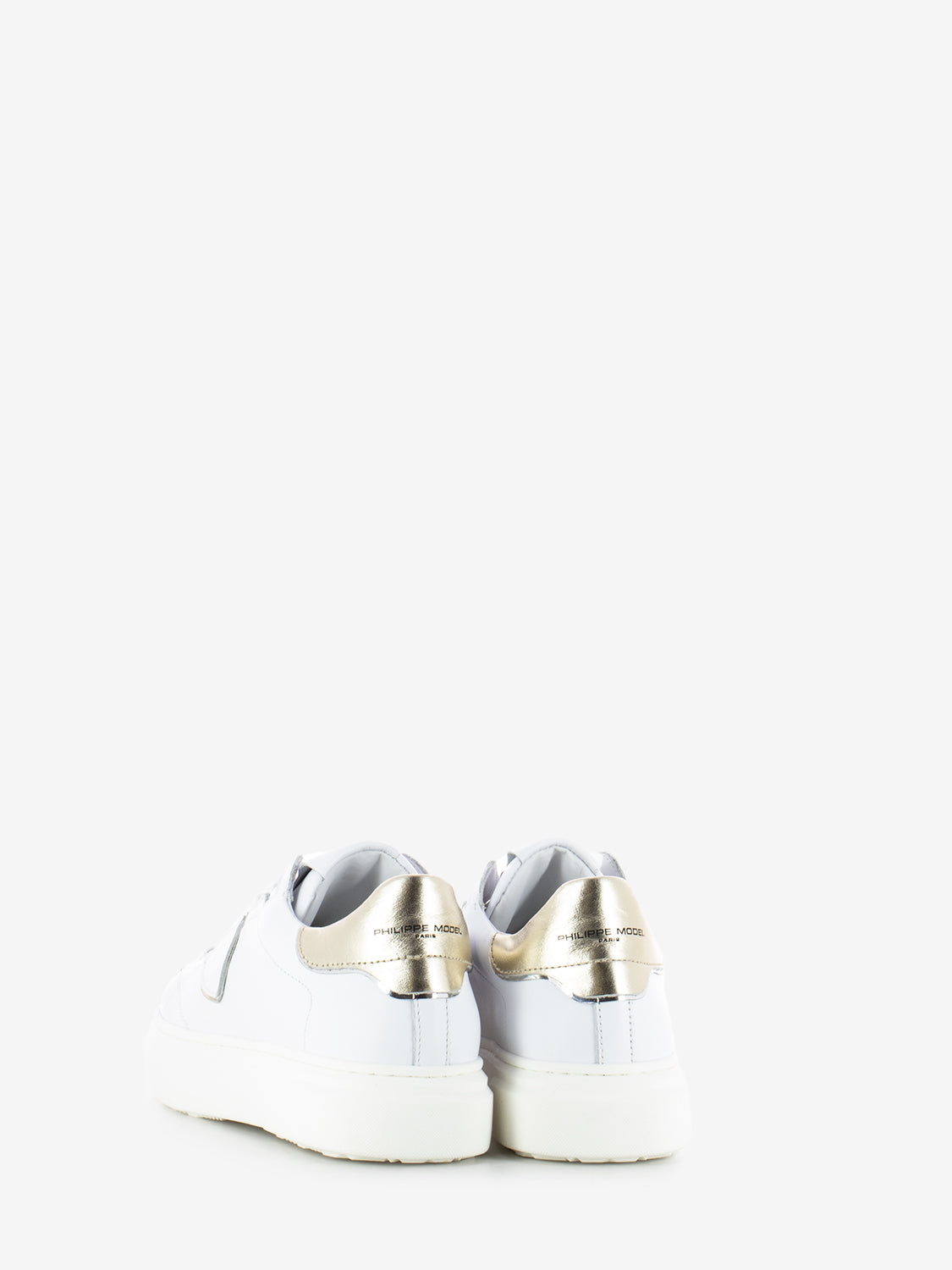 Sneakers Temple bianche / oro