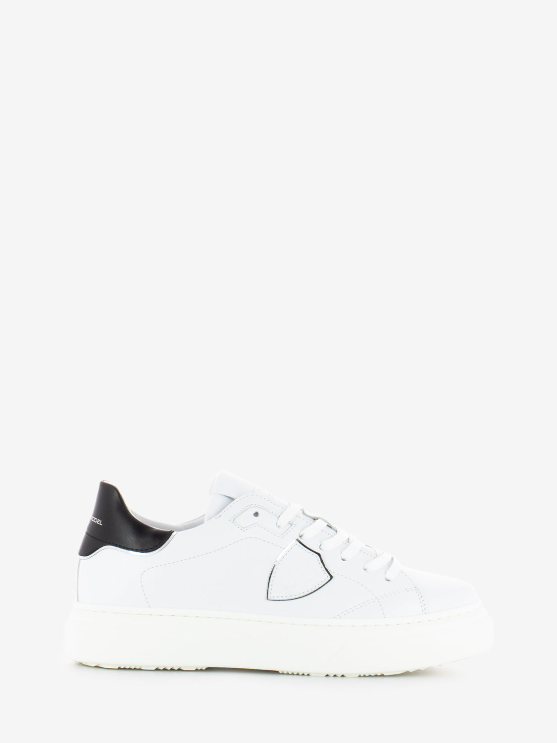 Sneakers Temple Veau metal white / black
