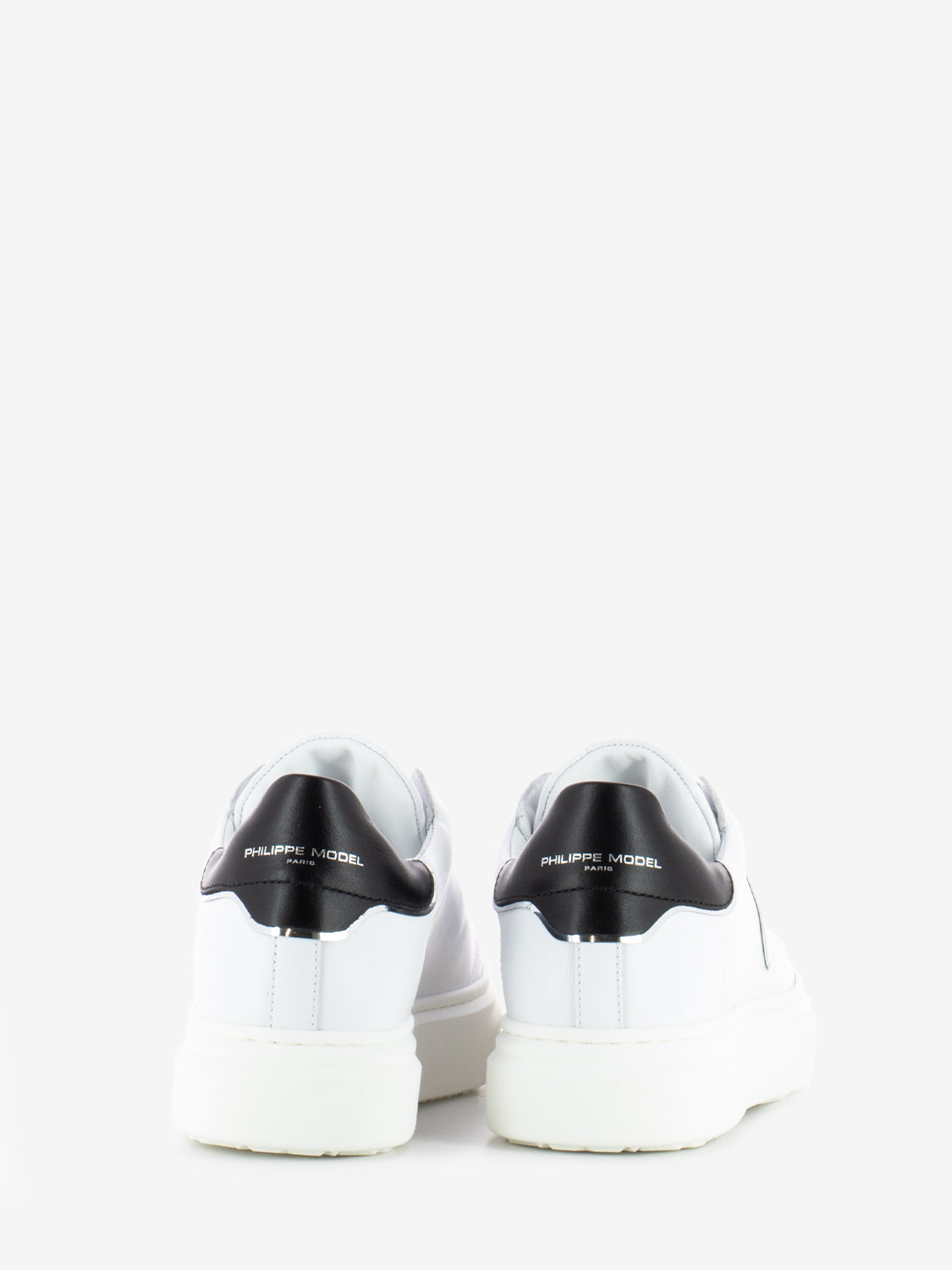 Sneakers Temple Veau metal white / black