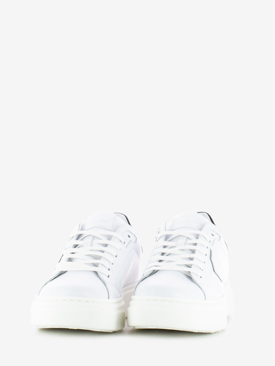 Sneakers Temple Veau metal white / black