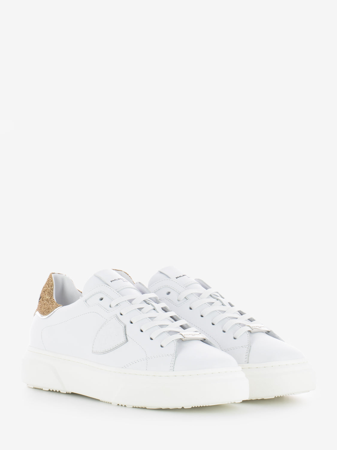 Temple veau glitter white / gold / silver