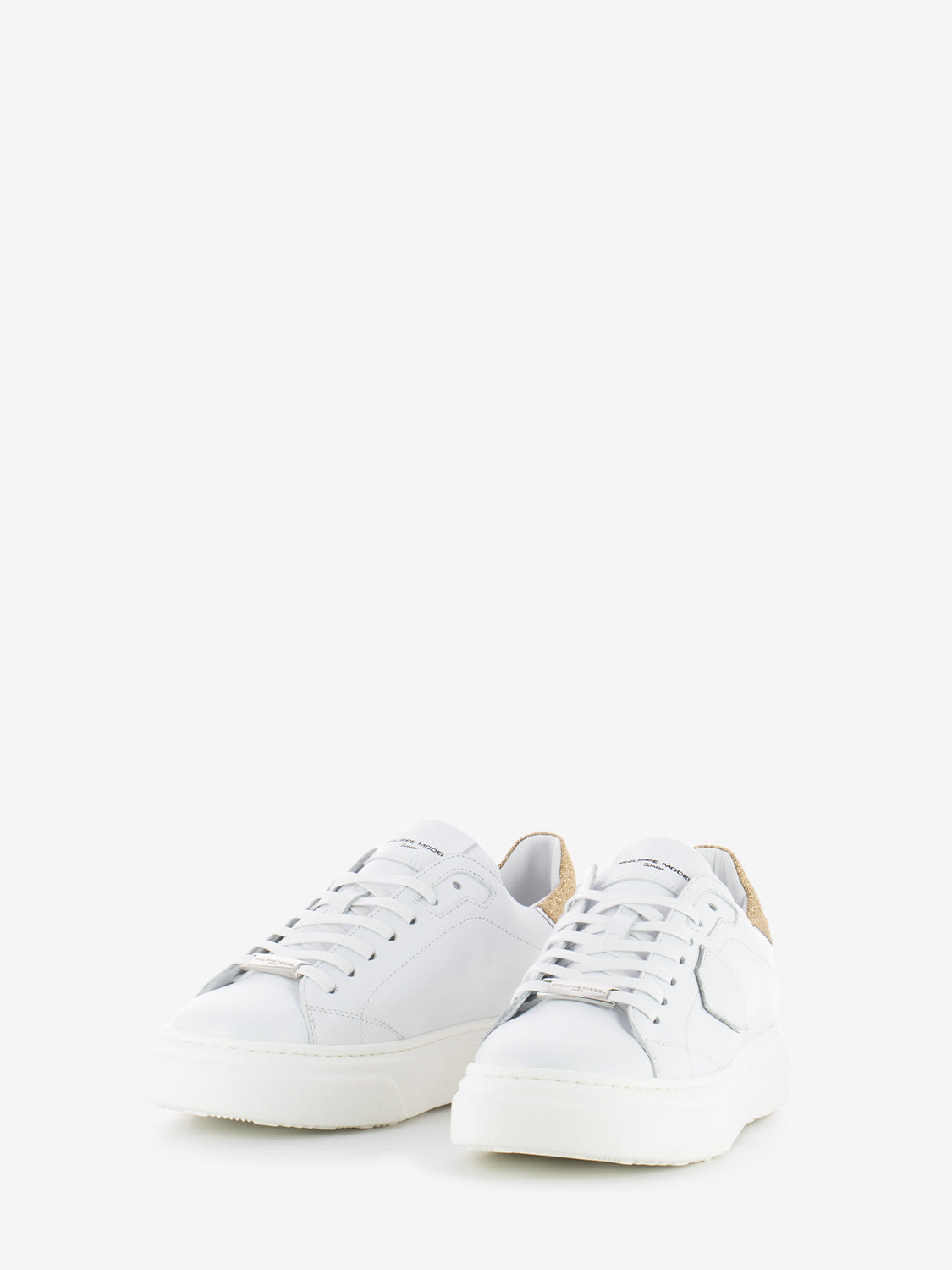 Temple veau glitter white / gold / silver