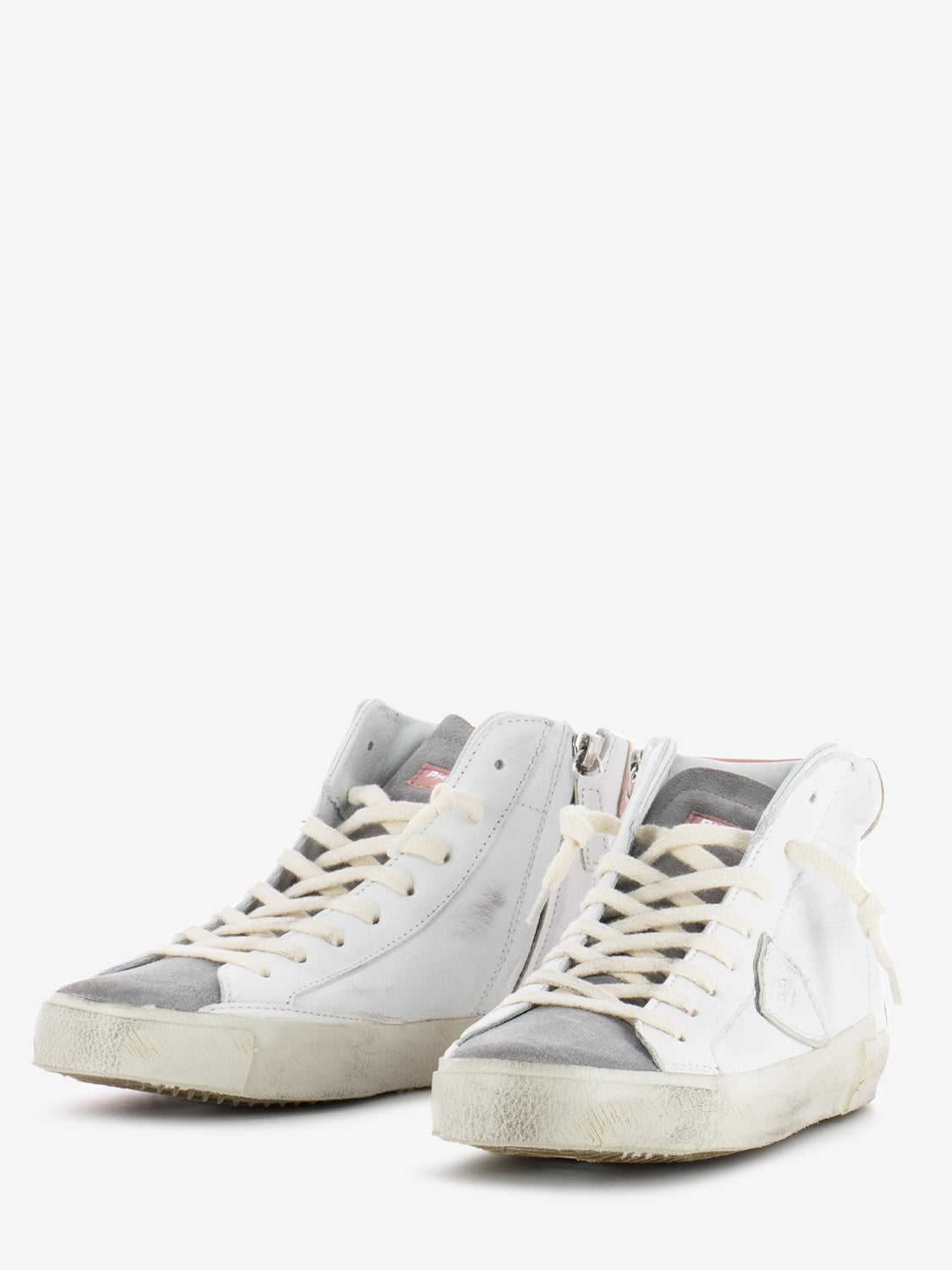 Prsx high woman vintage mixage blanc / anthracit