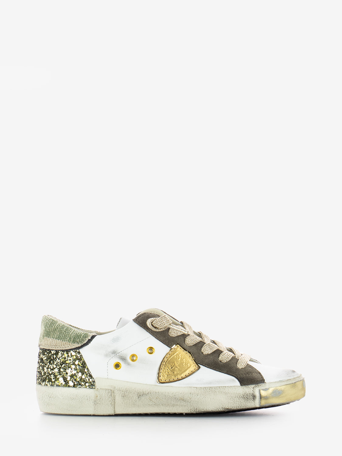 PRSX Low Camou glitter blanc / vert