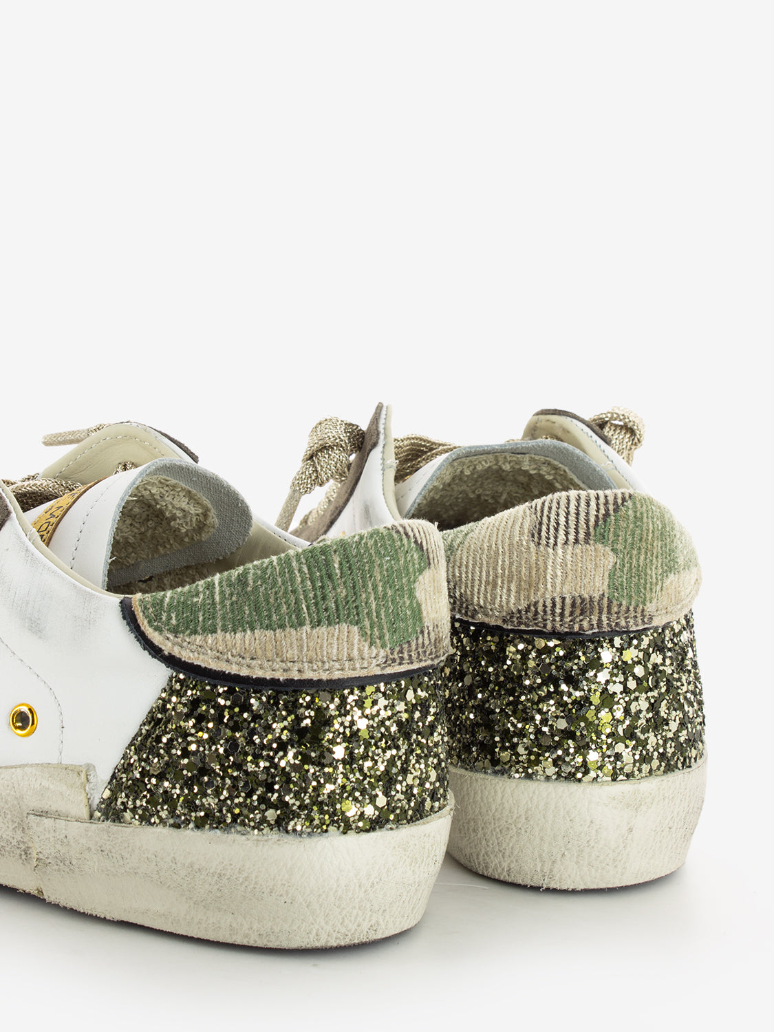 PRSX Low Camou glitter blanc / vert