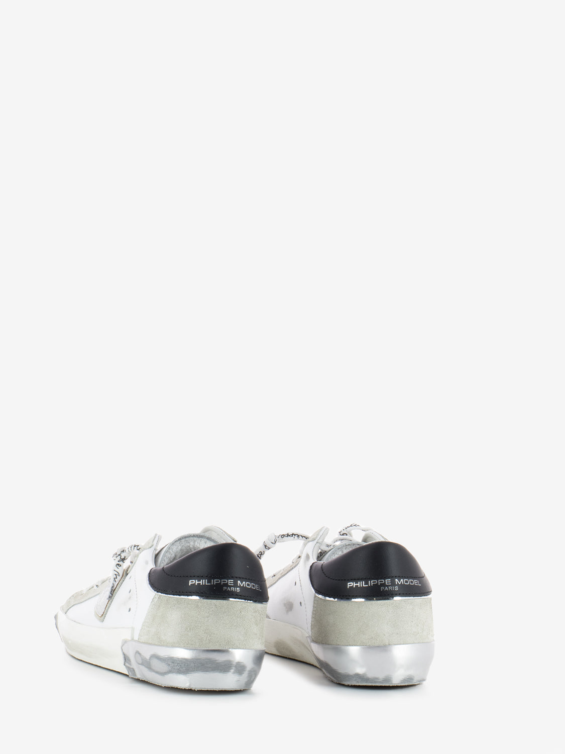 Prsx low foxy laminé blanc / argent
