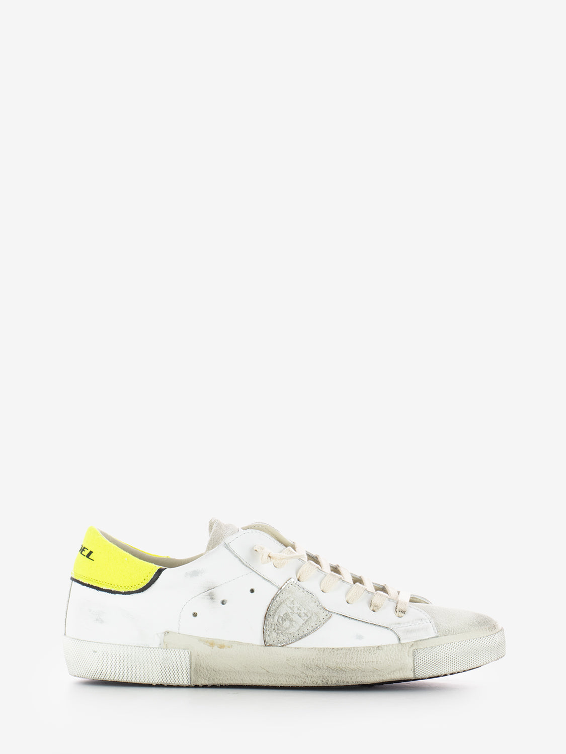 PRSX Low Man Veau tennis blanc / jaune